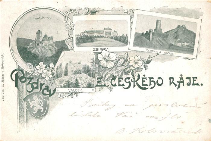 Ceskeho Raje Burgen und Schloesser Wappen