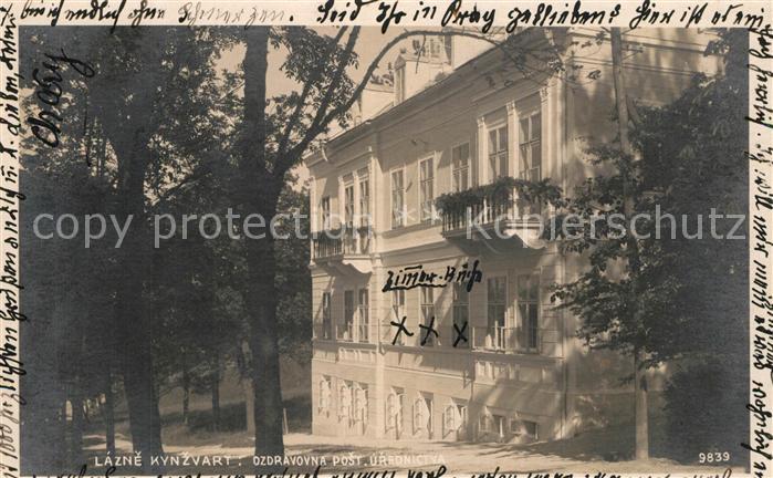Lazne Kynzvart Ozdravovna Post. Urednictva