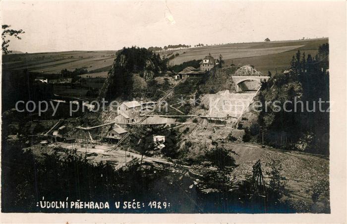 Sec Udolni Prehrada Staudamm im Bau