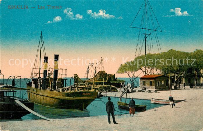 Ismailia Lac Timsah See Hafen Schiff Serie 649
