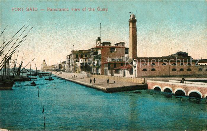Port Said Panoramic view of the Quay Serie 649