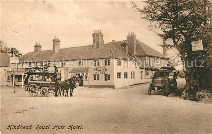Hindhead Royal Huts Hotel Kutsche Automobil Frith's Series