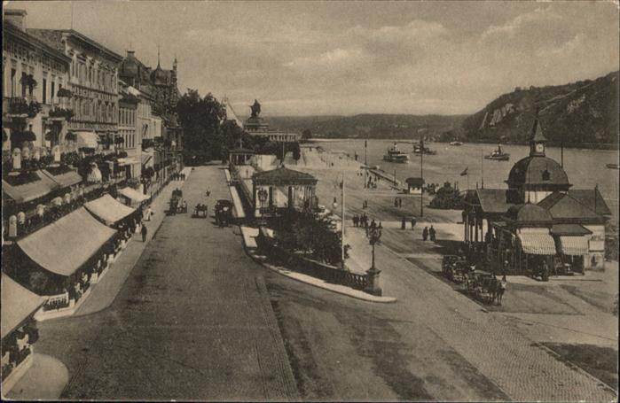 Koblenz Rhein Rheinzollstrasse Wilhelm Denkmal Kutsch