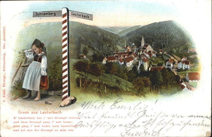 Lauterbach Schwarzwald Wegweiser