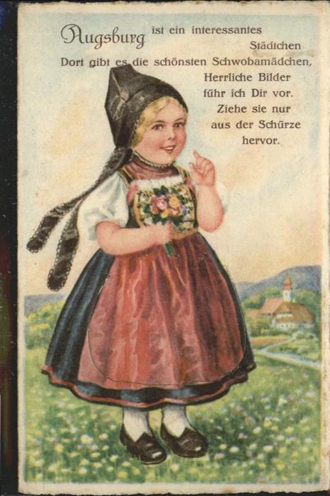 AUGSBURG  CITY Maedchen Leporello