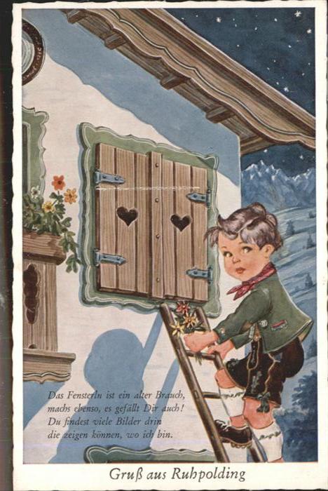 Ruhpolding Bayern Junge Leporello