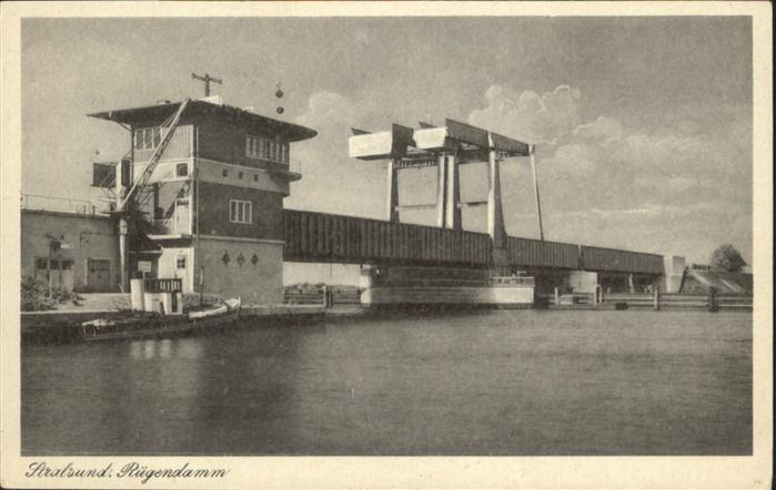 Stralsund Mecklenburg Vorpommern Rügendamm