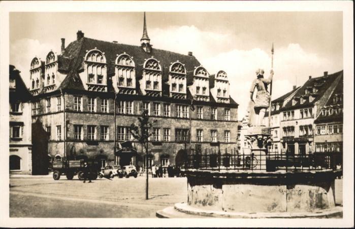 Naumburg Saale Rathaus Roland Markt Brunnen