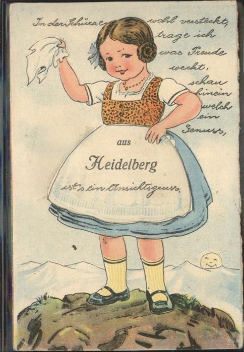 Heidelberg Neckar Mädchen Leporello