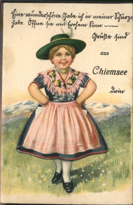 Chiemsee Bayern Frau Leporello