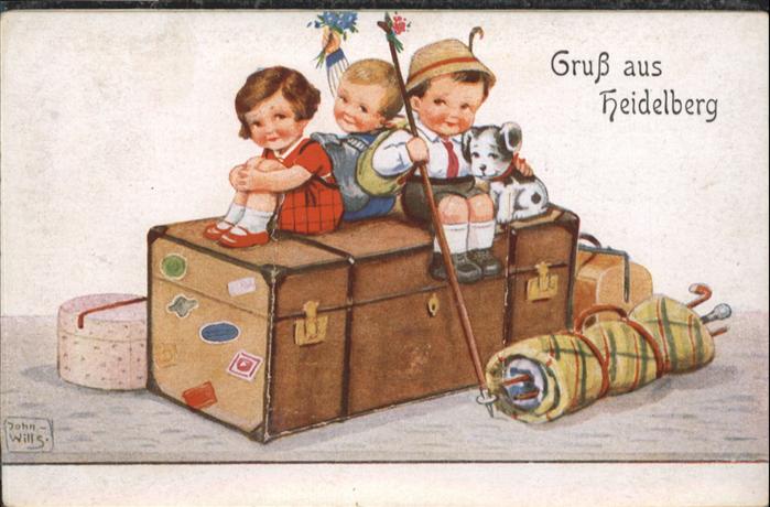 Heidelberg Neckar Kinder Leoprello