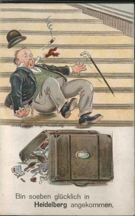 Heidelberg Neckar Glücklich angekommen Leporello