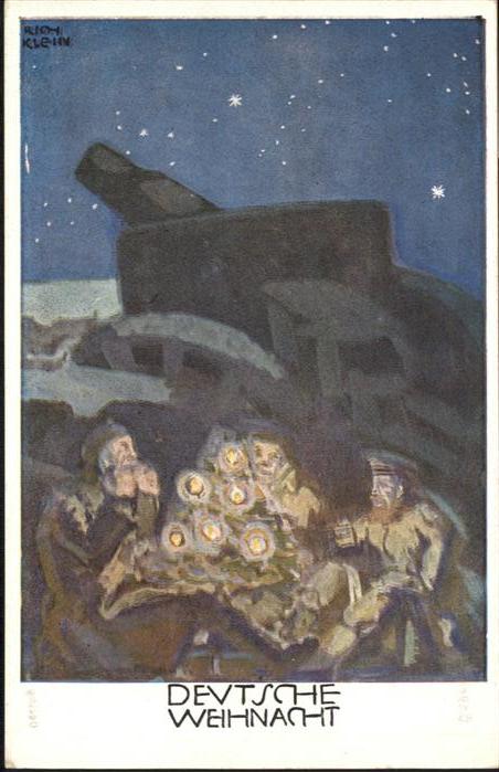 Weihnachten Soldaten Kanone Künstler Rich. Klein