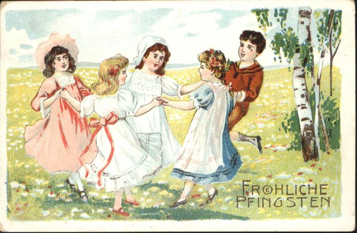 Pfingsten Pentecost Pentecote Kinder Tanzen