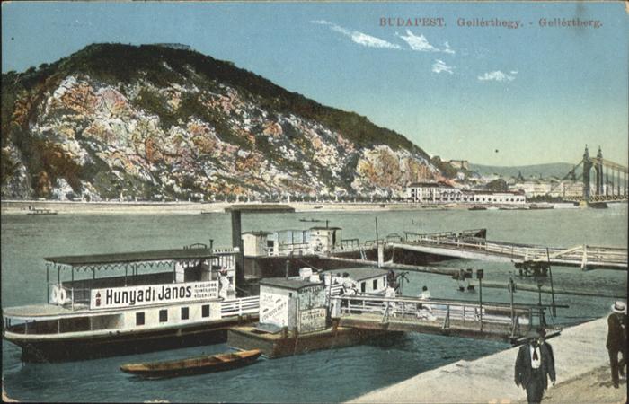 Budapest Gellertberg Dampfer Hunyadi Janos