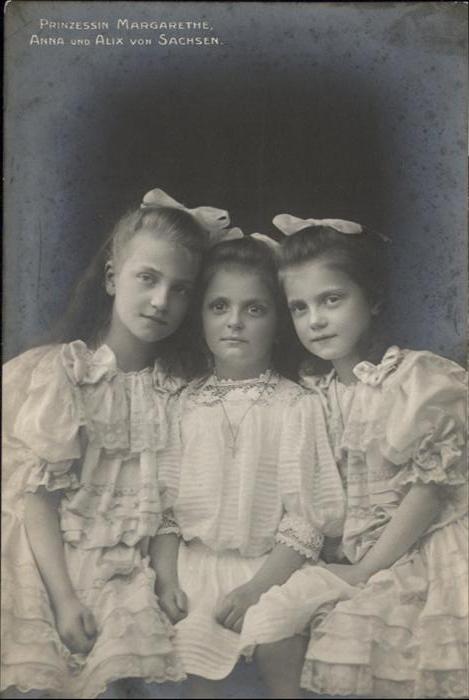 Adel Sachsen Prinzessin Margarethe Anna Alix von Sac