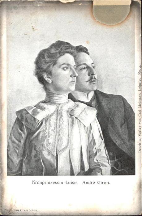 Adel Sachsen Kronprinzessin Luise Andre Giron