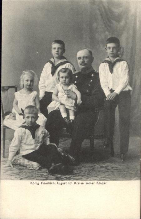 Adel Sachsen König Friedrich August Kinder