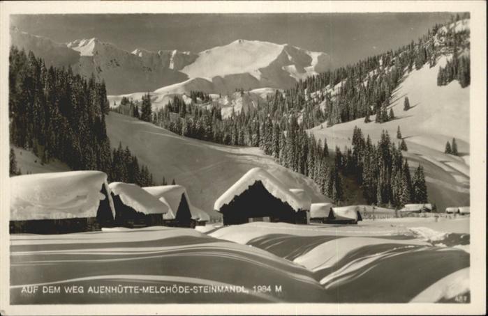 Auenhuette Hirschegg Melchöde Steinmandl