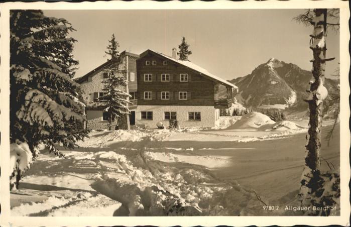 Sonthofen Oberallgaeu Gasthaus Allgäuer Berghof Grünten Alpe