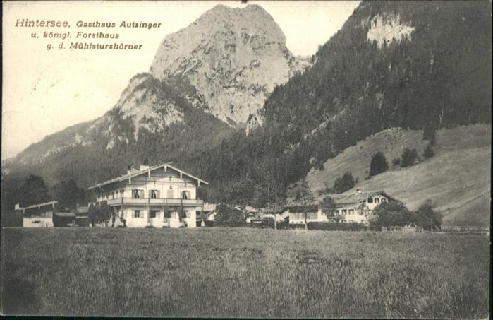 Hintersee Allgaeu Gasthaus Autzinger Forsthaus