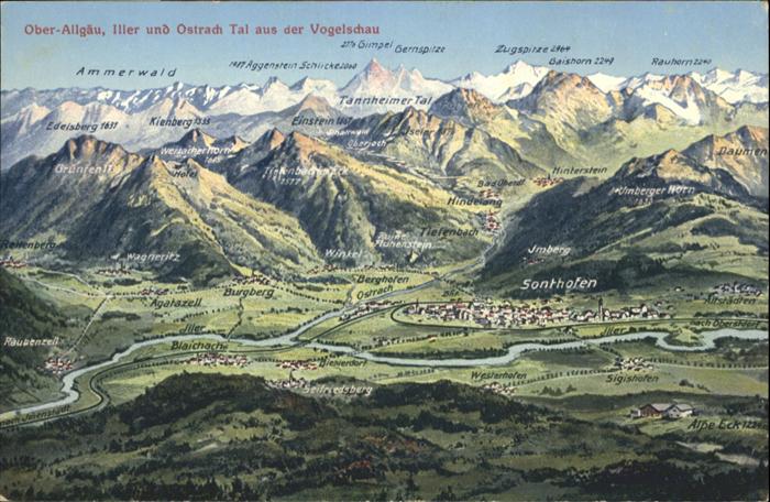 Sonthofen Oberallgaeu Fliegeraufnahme