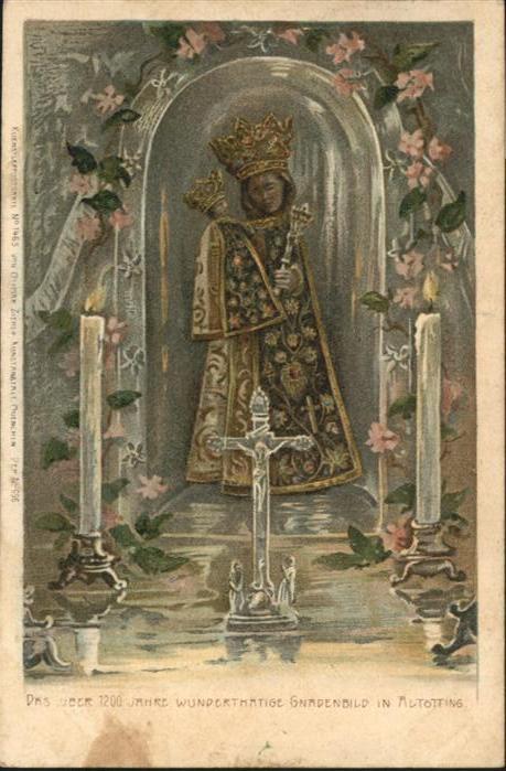 ALToeTTING Bayern Gnadenbild Litho