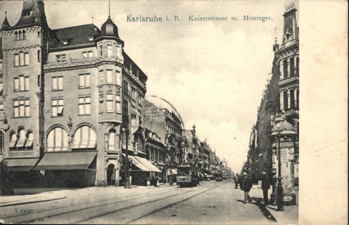 Karlsruhe Baden Kaiserstrasse Moninger