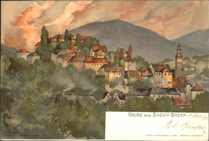 Baden-Baden Künstler C Pfaff