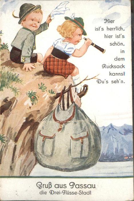 PAssAU Bayern Kinder Leporellokarte