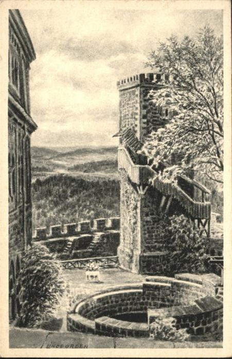 Wartburg Burg EISENACH Kuenstler K Lindgreen