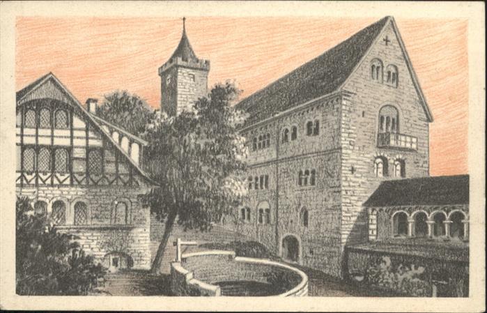 Wartburg Burg EISENACH Zweiter Burghof