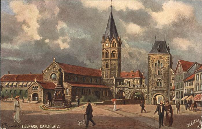 Eisenach Thueringen Karlsplatz Künstler Thomas