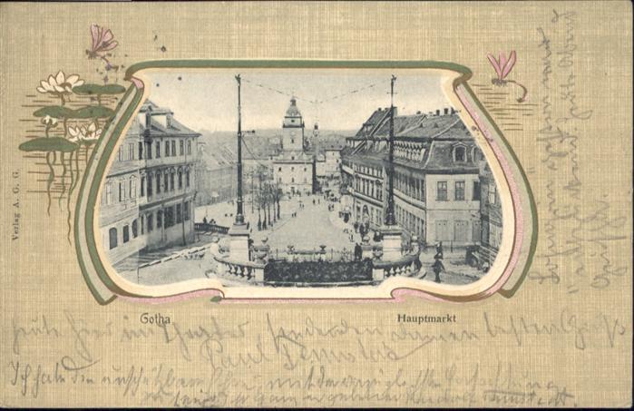 Gotha Thueringen Hauptmarkt