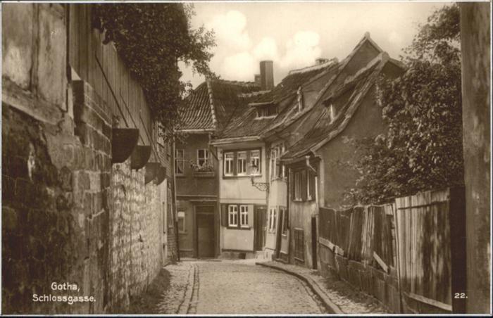 Gotha Thueringen Schloss Gasse