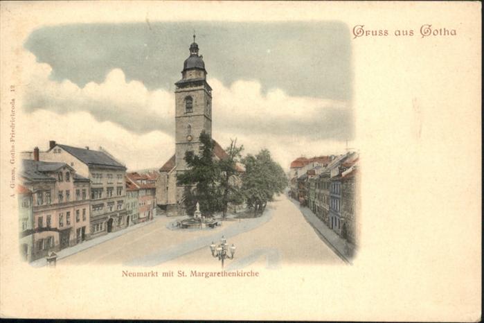 Gotha Thueringen Neumarkt St Margarethen Kirche