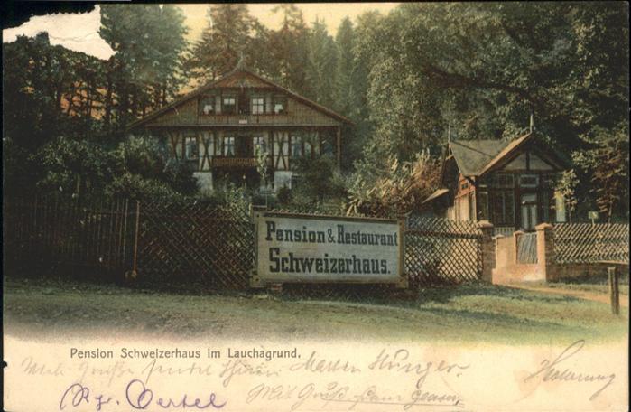 Lauchagrund Pension Restaurant Schweizerhaus