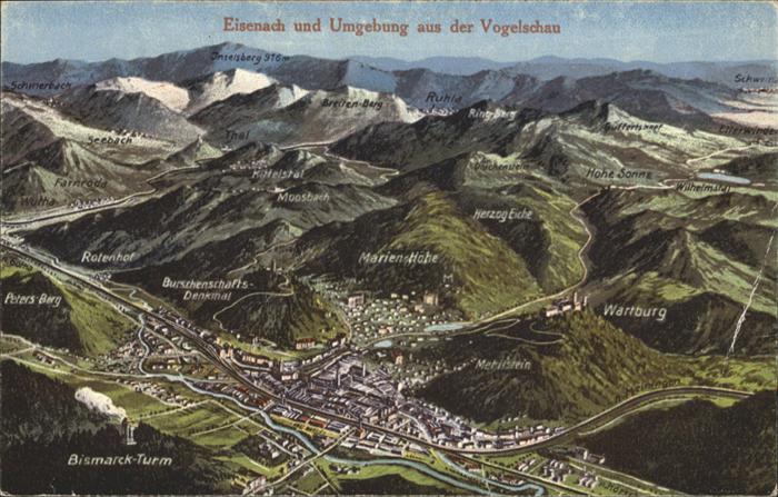 Eisenach Thueringen Fliegeraufnahme