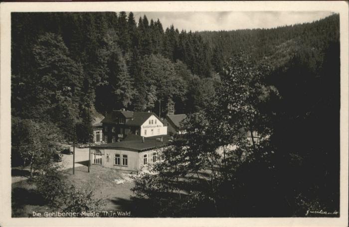 Gehlberg Gehlberger-Mühle Thüringer Wald