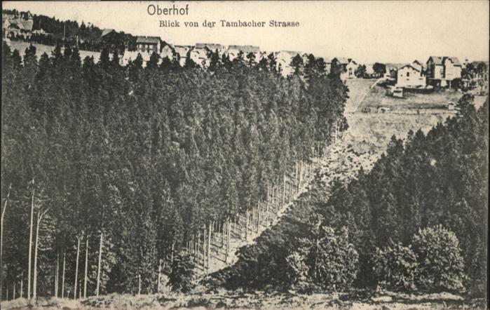 Oberhof Thueringen Tambacher Straße