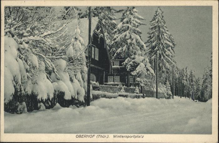 Oberhof Thueringen Wintersportplatz