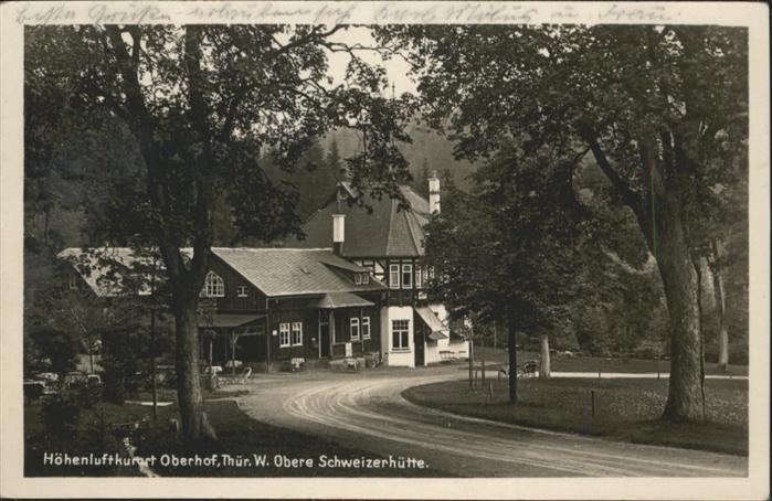 Oberhof Thueringen Obere Schweizerhütte