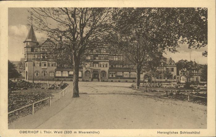 Oberhof Thueringen Herzogliches Schlosshotel