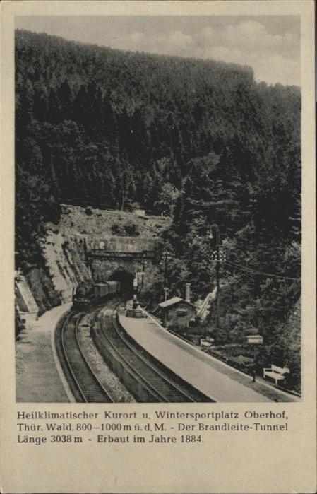 Oberhof Thueringen Bahnhof Brandleitetunnel