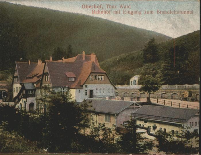 Oberhof Thueringen Bahnhof Brandleitetunnel