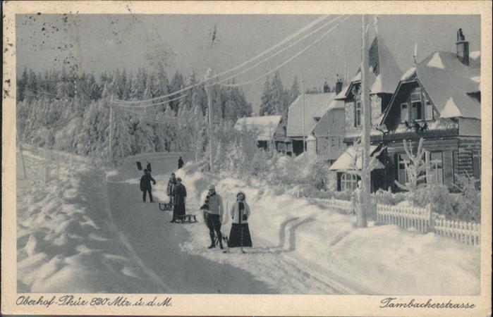 Oberhof Thueringen Tambacherstrasse