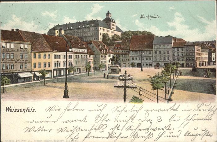 Weissenfels Saale Marktplatz