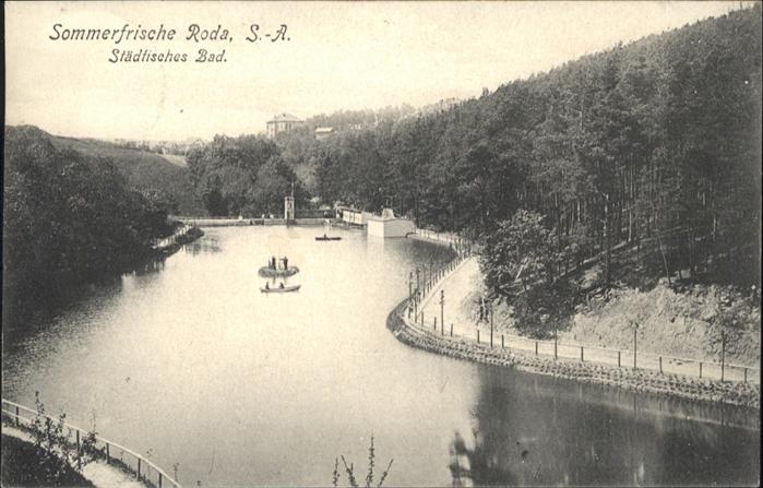 Roda Stadtroda Sopmmerfrische Städtisches Bad