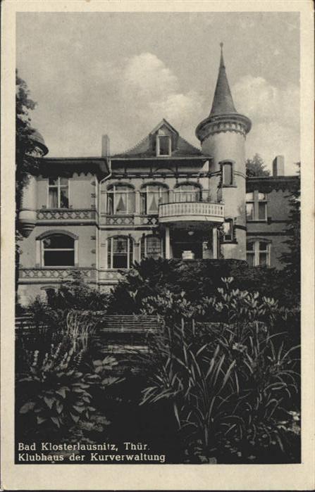 Bad Klosterlausnitz Klubhaus der Kurverwaltung