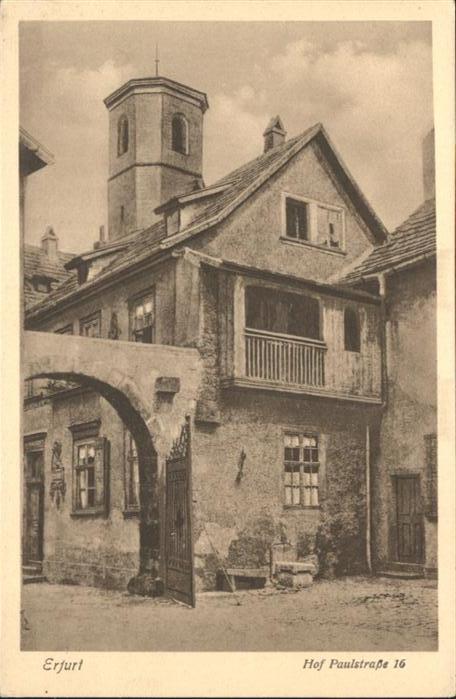 ERFURT CITY Hof Paulstrasse 16